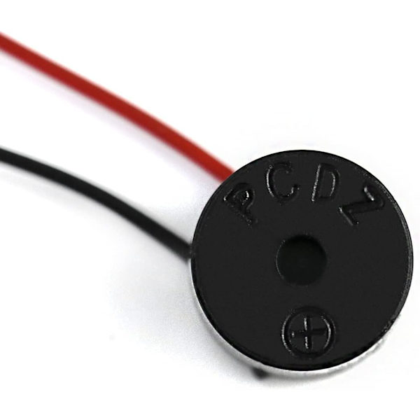 Paket med 20 Elektroniska Summer 3-12V Aktiv Summer 85dB Summer Alarm Piezo Kabel Längd 50mm