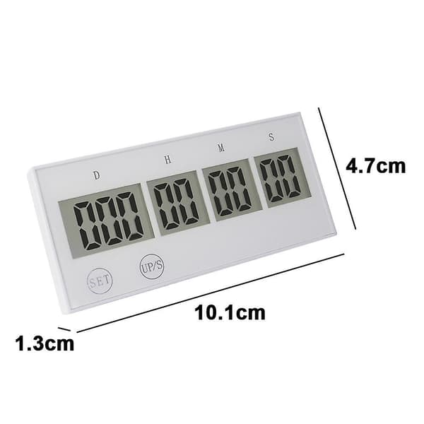 LED Nedtællingsur, 999 Dage, 23 Timer, 59 Minutter, 59 Sekunder, Event Nedtællingsur White