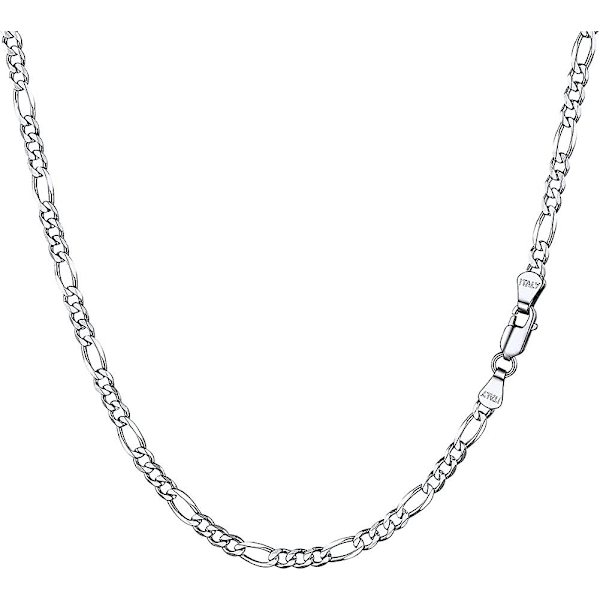 Halsband i massivt silver för män, Acsergery 14/18/20/22/24/26/28/30 tum - (skicka presentask) Present