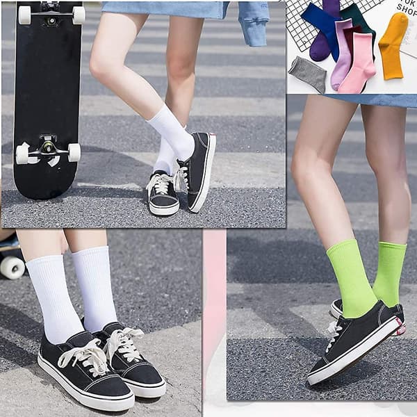 3 par dam strumpor casual crew strumpor walking bomullsstrumpor Acsergery present