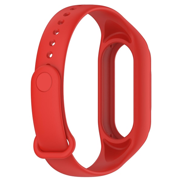 Ersättningsilikonrem för Xiaomi Smart Band 8, integrerat armband med fodral Red