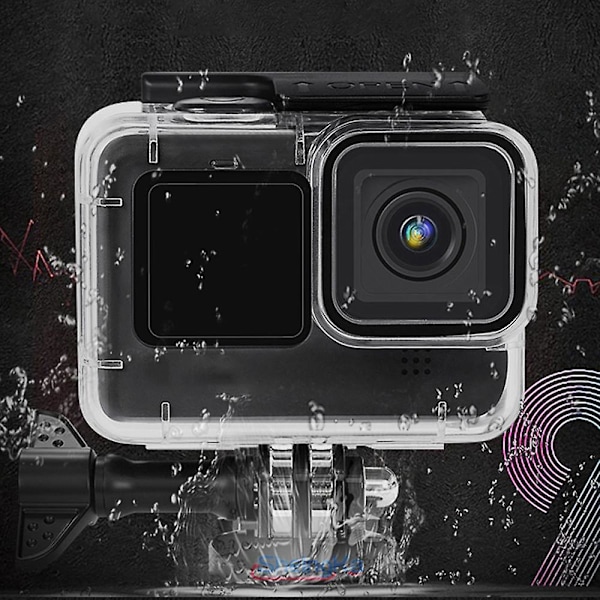 40m undervattenskamera dykfodral för GoPro Hero 9/10, vattentätt skyddande skal