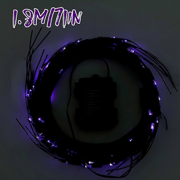 6ft 54LED Halloween Pilträdgren Ljus IP44 Vattentät LED-Vingränna med Timer 8 Lägen Batteridriven DIY Vingränna Ljusremsa Dekorationer Gren
