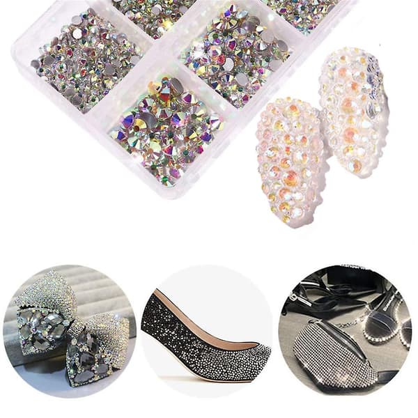 Flat Back Nail Art Krystallsteiner Krystall Flatback Steiner For Utsmykning style 3