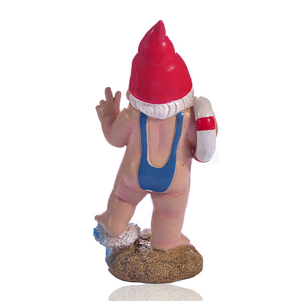 Blåvalspresenter 15 cm Rolig Tomteträdgårdsdekoration - Mankini/Livbojdesign
