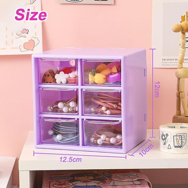 Organizer, 6 opbevaringsrum, Mov purple Style 2
