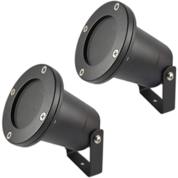 2-pack LED-trädgårdsbelysning Vattentät Inground Floodlight Utomhus Landskapsbelysning För Uteplats-stig-gräsmatta-däck-uppfart-gångväg Rostfritt stål