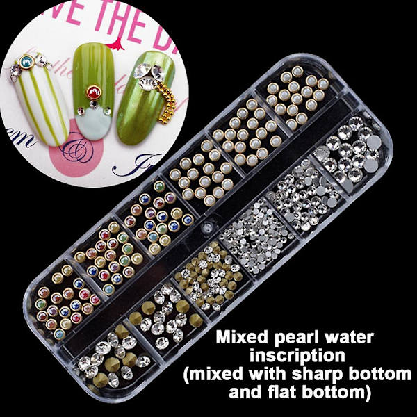 Nageldekorationer, för tillverkning av nagelharts Style 6
