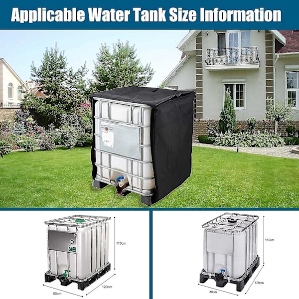 600L Tanklock, Samlare, För 600L Vattentank(120x80x100cm)