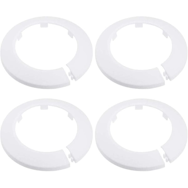 4 kpl Seinälaipan ulkohalkaisija Laippa Helppo asennus Muovinen patterin peitelevy Vesiputken viemärilinjan suojus Kaulus Seinäputken suojus Koristelu Pi White 75mm