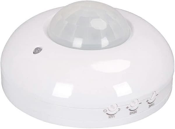 Sensor 360 Graders PIR Bevegelsessensor Lysbryter Takmontert 1200w maks