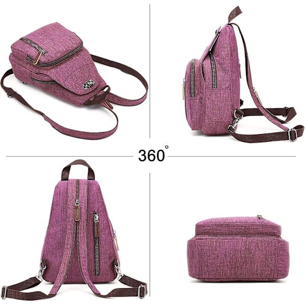Retro Brysttaske Lille Rygsæk Crossbody Sling Taske Crossbody Taske Skuldertaske Skoletaske Skoletaske Til Mænd Kvinder Pendling Universitet Skole Rejse Dagstur