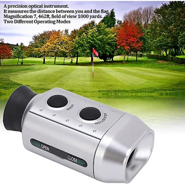Golf Rangefinder, 7x Opgraderet Optik Håndholdt Monokulær Teleskop, 1000 Yards Afstandsmåler Til Jæger/Golfer, Høj Præcision Digital Afstandsmåling