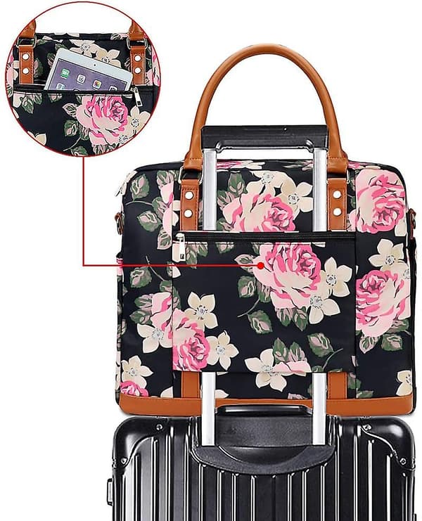 Vattentät Weekender Resväska för Kvinnor, Övernattning Resväska Duffel Tote Väskor