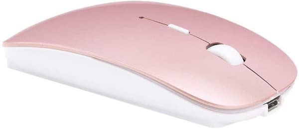 Bluetooth-mus, trådlös mus för Macbook Pro, Bluetooth-mus för bärbar dator Rose Gold