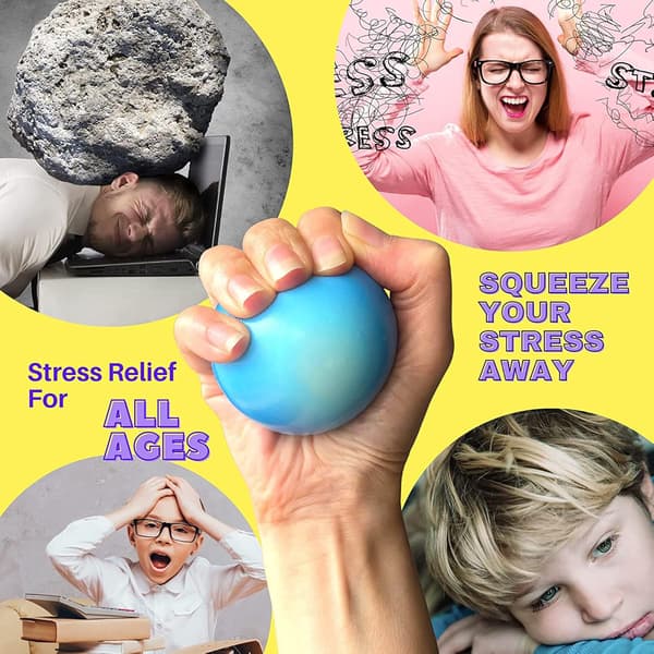 Planeter Stressbolde, 9 Stykker Solsystem Stressbolde Stress Relief Legetøj Sensoriske Bolde til Børn med Rumtema Festartikler og Bi