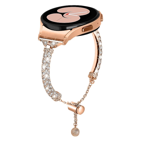 Kopparurband för Samsung Galaxy Watch6 40mm 44mm/Watch6 Classic 43mm 47mm/Watch 4/5 40mm 44mm Rose Gold