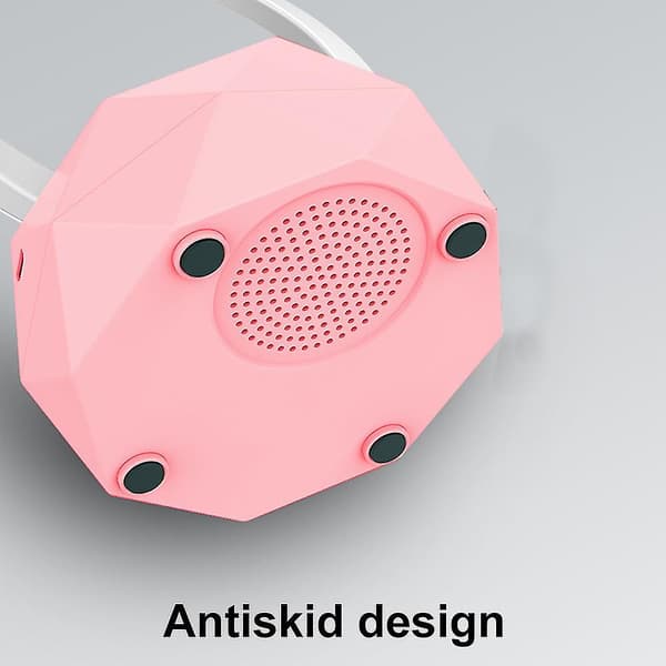 Trådløse Bluetooth Højttalere LED Lys Højttaler Bluetooth 5.0 Med LED Lys Tilstande Til Smartphone, Computer Pink