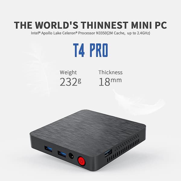 Mini PC Computer Host Kompakt Størrelse Dual WiFi Alsidig til Hjemmekontor EU