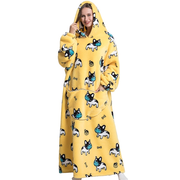 wearable sports hoodie oversized termisk jumper Lazy hoodie plus lang husbeklædning A013