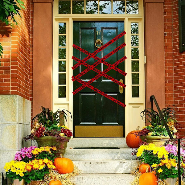 Gul Advarselstape 2-pak, 7,62 cm X 304,8 m, Halloween Dekoration Festtape, Vandtæt Modstandsdygtig Konstruktionssikkerhedstape Til Farlige/risikable Områder, Red Danger Tape 2PACK