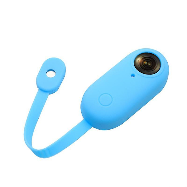 Antifall mjukt silikonfodral för Insta360 GO, bärbart kameraskydd med magnetisk design Blue