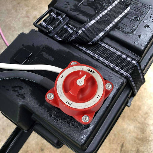Proster Dobbel Batteri Isolator Marine Bryter 4 Posisjoner 350 Amp 12V Batteribryter