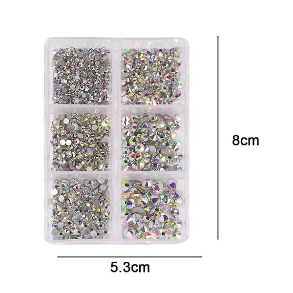 Flat Back Nail Art Krystallsteiner Krystall Flatback Steiner For Utsmykning style 2