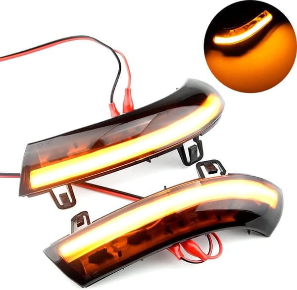 2 STK Dynamisk Blinklys Sidevinge Bakspeilindikator Sekvensiell LED Blinklys For VW GOLF 5 GTI V MK5