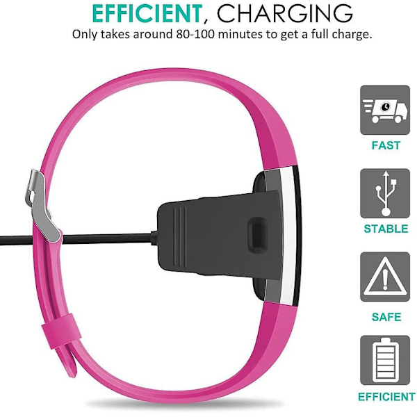 Laddare Usb Laddningskabel För Fitbit Charge 2 Trådlös Aktivitet - 55cm