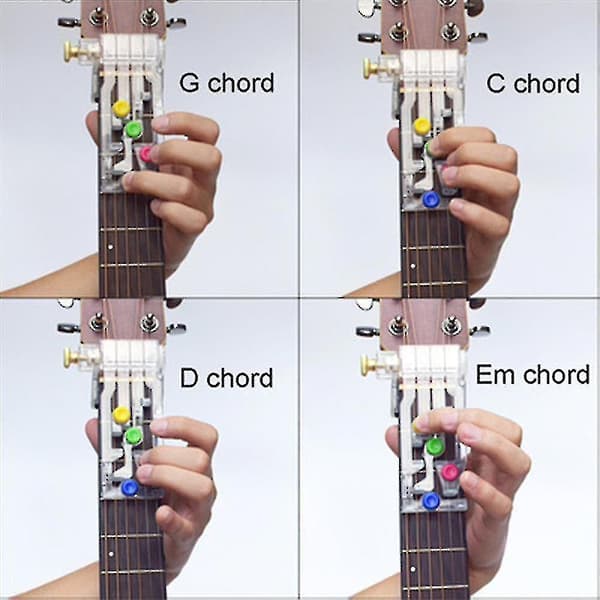 Klassisk Chord Buddy Gitar Læringssystem Hjelpemiddel Chordbuddy