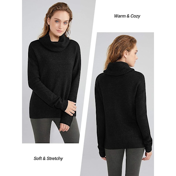 Kvinnors krage tröja stickad casual långärmad polotröja pullover