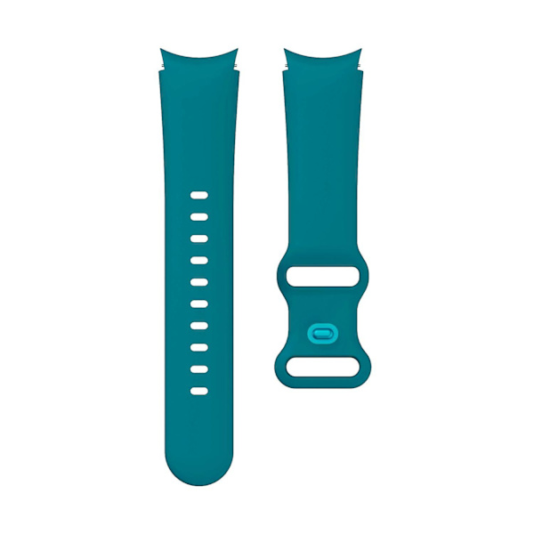 Säädettävä soljellinen silikoni kellon ranneke Samsung Galaxy Watch4 Classic 42/46mm/Active 40/44mm -kelloille Cyan