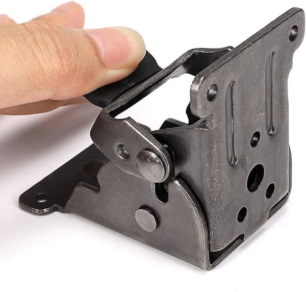 2-pak Foldbare Beslag, Låseforlængerhængsel, Foldbare Benbeslag Hardware til Bord, Arbejdsbord, Platform 0 90 2 Pcs