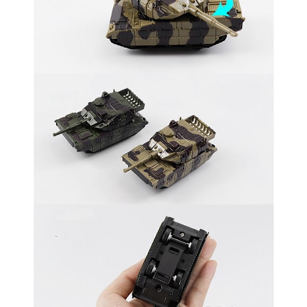 Dra tillbaka stridsvagnar, 2-pack, militär diecast stridsvagnar i kamouflagefärger, arméleksaker för pojkar och flickor med rekylrörelse
