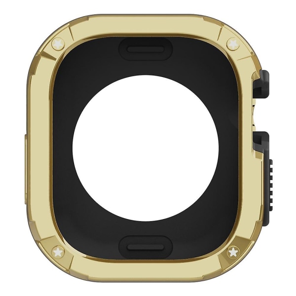 Stötsäkert TPU+PC-skyddsfodral för Apple Watch Ultra 49mm Gold