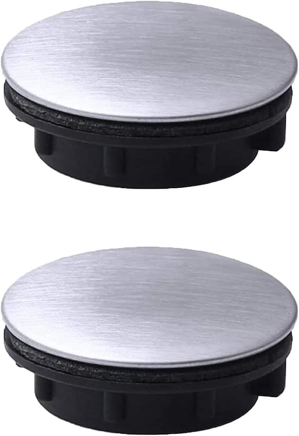 Deksel for vaskhull i rustfritt stål (2 pakker, 31-40 mm)