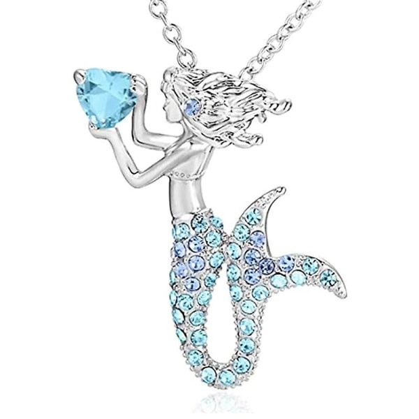 Mermaid Unicorn Angel hänge halsband presenter för kvinnor flickor barn