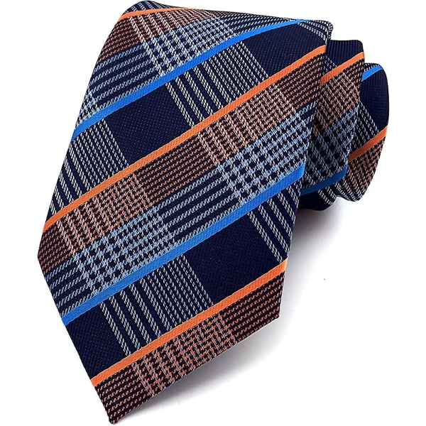 Acsergery herr rutig rutig randig slips mönster Business formell designer bröllopsfest present