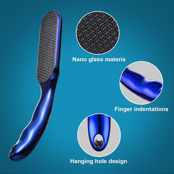 Glass Fotfil For Død Hud - Fotfjerner Med Glassetsingsteknologi, Nano Glass Fotfil NB03 Violet