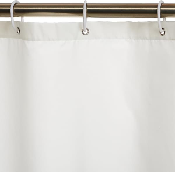 Duschdraperi i polyester 183 x 198 cm vit