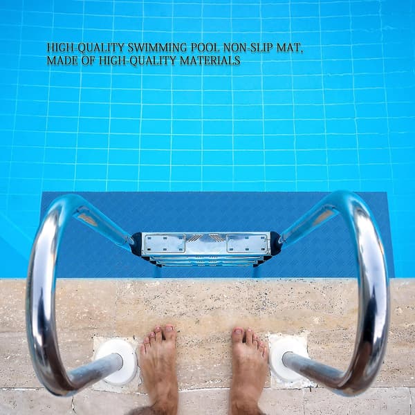Simmatta bassängstegematta halkfri pool stegplatta-medium simbassängmatta säkerhetsfoder för simbassängfoder och trappskydd green polka dots