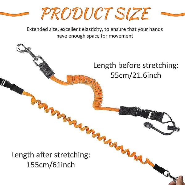 2-pack Kajakpaddla Koppel Rep Elastisk Säkerhetslina Vattensport Xixi Blue