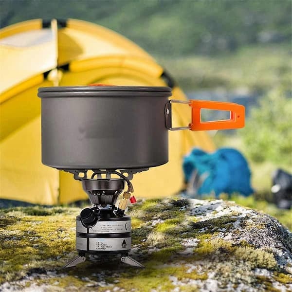 Bærbart non-stick aluminium campingkogegrej til udendørs grill picnic madlavning