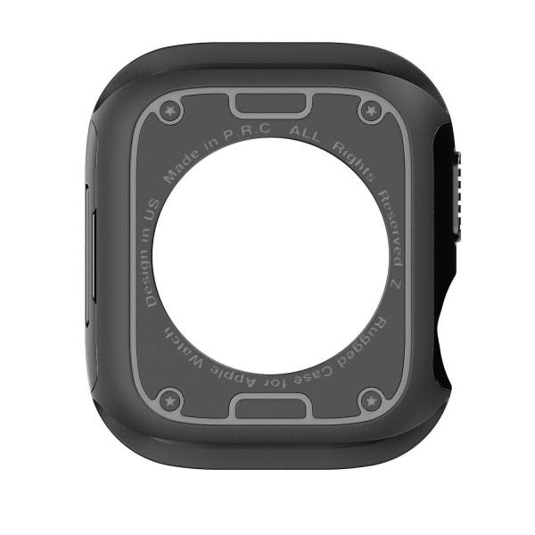 Fodral för Apple Watch Series 6 5 4 SE SE (2022) 44mm/8 7 45mm Watch Case TPU+PC Anti-drop Cover Black