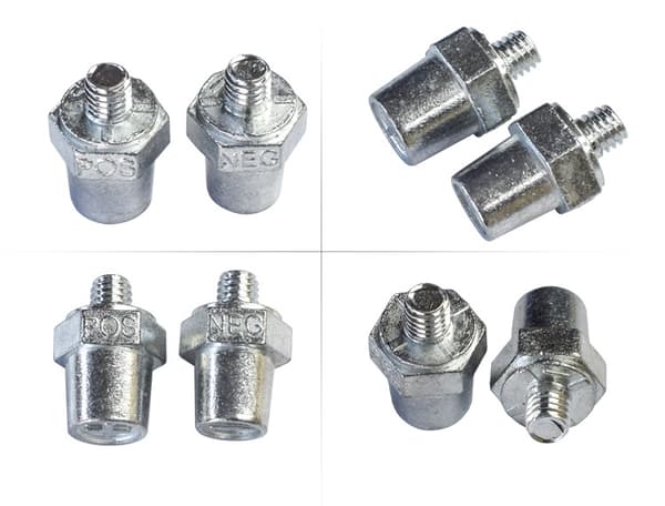 3/8\"-16 Gevind Han Bly Side Post Batteri Opladnings Post Terminaler, Standard Side Post 3/8\" Batteri Post Adapter (+/-)