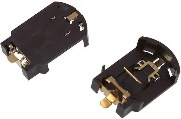 6 stk. Plastkasse CR2032 Knappcelle Batteriholder