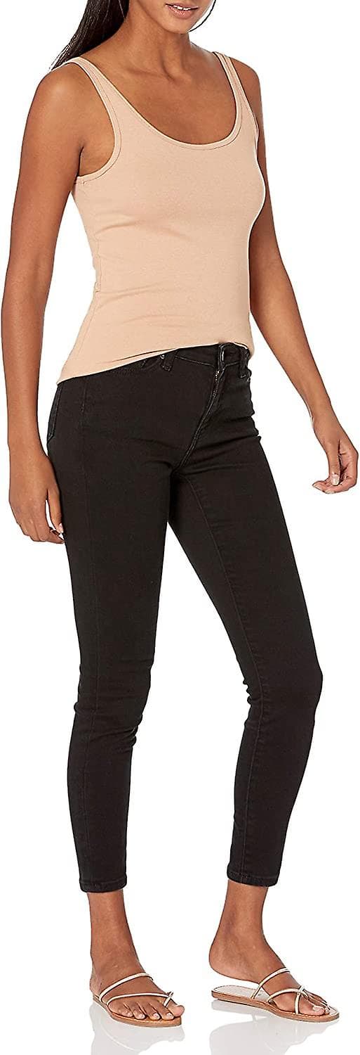 Dame Slim-fit Tynd Stroptop, Pakke med 2 Style 4 L
