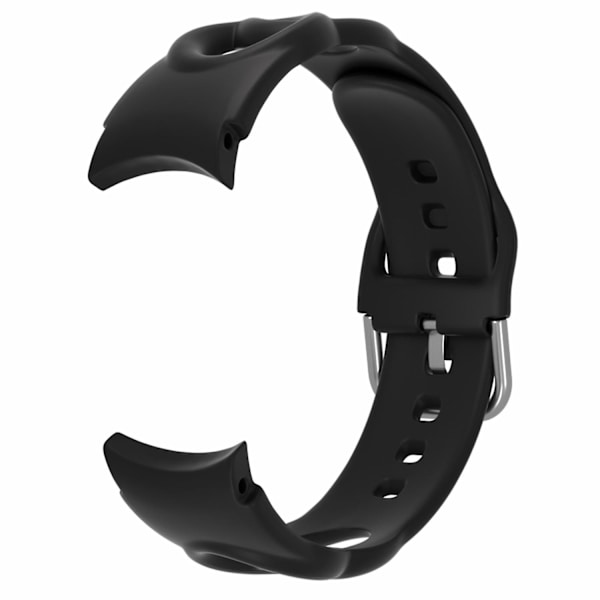 20mm Snabbkoppling Silikonarmband för Samsung Galaxy Watch 4/5/6 40/44mm / Watch6 Classic 43/47mm Black