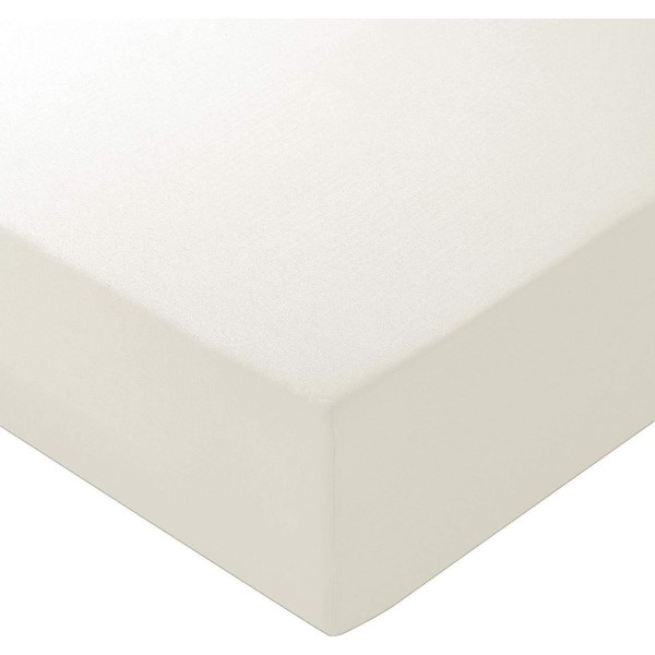 100% egyptisk bomull 10\"/25cm djupa lakan - enkel - dubbel - king - super king Cream King